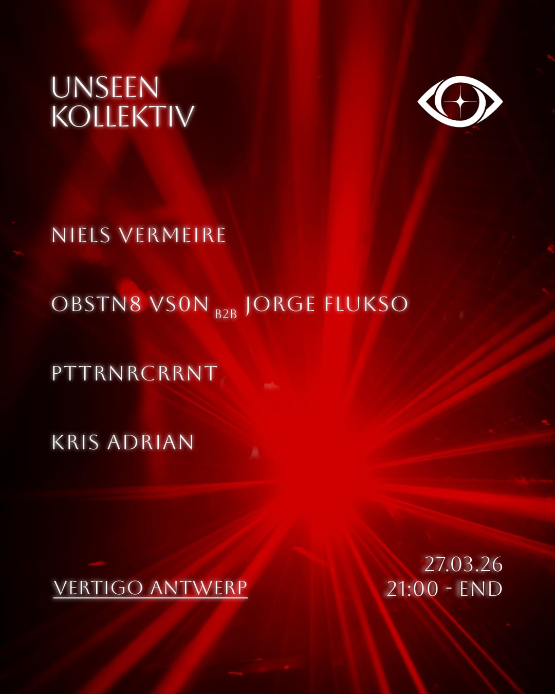 UNSEEN Kollektiv - VERTIGO BASEMENT 27.03.26
